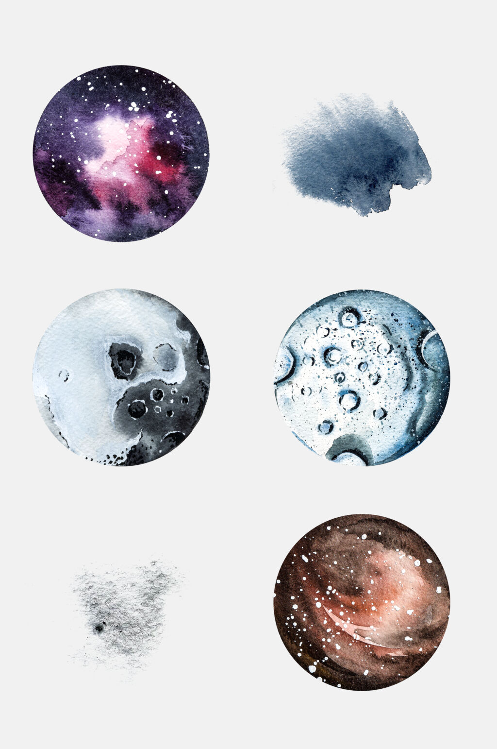 炫酷星河太空星球创意插画免抠素材素材