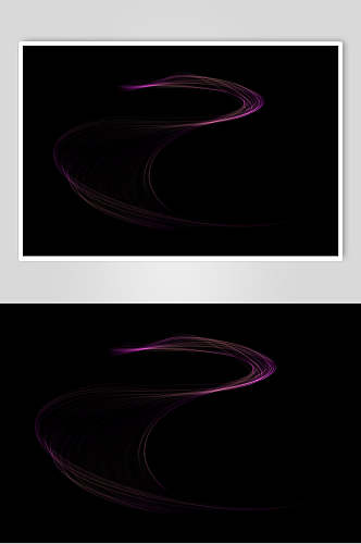 紫色火芒滤色效果黑底图片