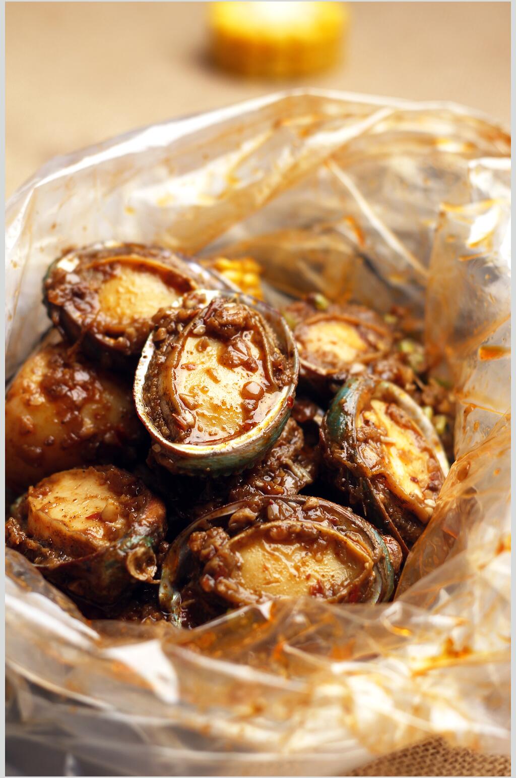 飘香鲍鱼仔美食图片素材