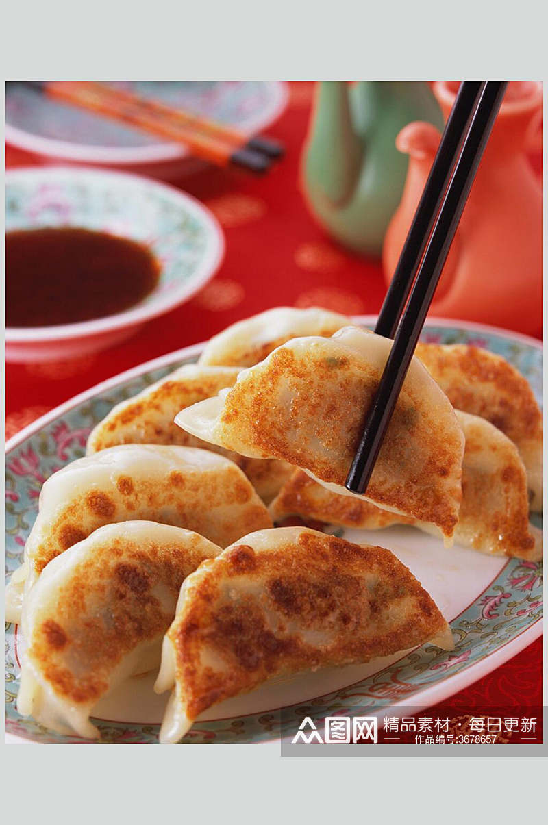 招牌食物饺子水饺美食摄影图片叁素材