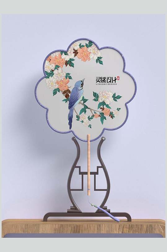 手绘团扇海报图片-手绘团扇海报设计素材-手绘团扇海报模板下载