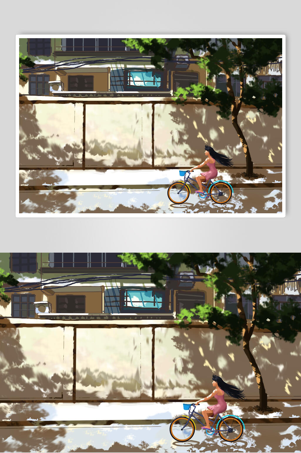 手绘创意大气街头嘻哈插画素材