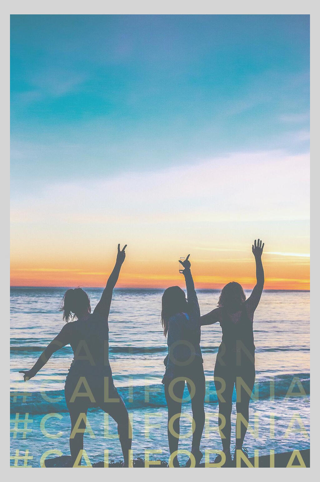 海边夏季唯美APP启动页广告海报素材