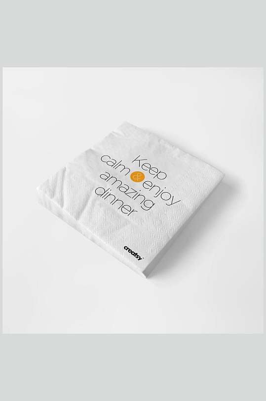 英文灰色餐巾纸餐厅纸巾卫生纸样机