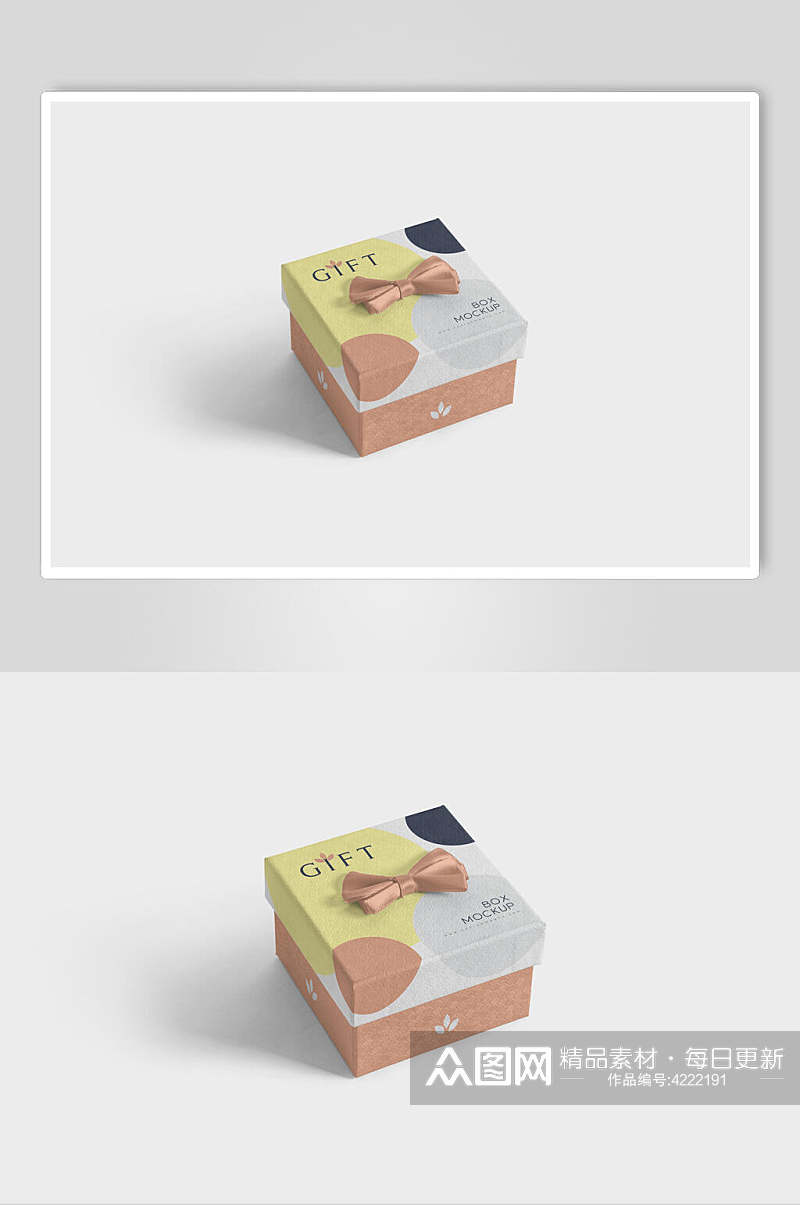 盒子方形创意大气清新简洁文创样机素材