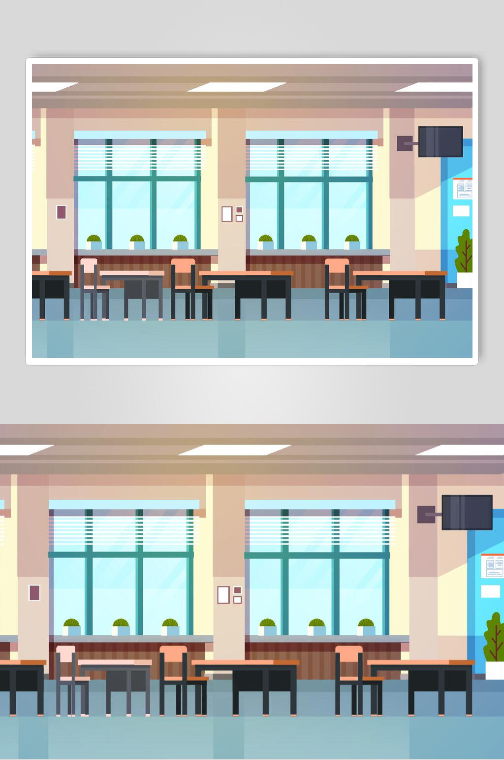 简约教师老师上课讲课插画素材