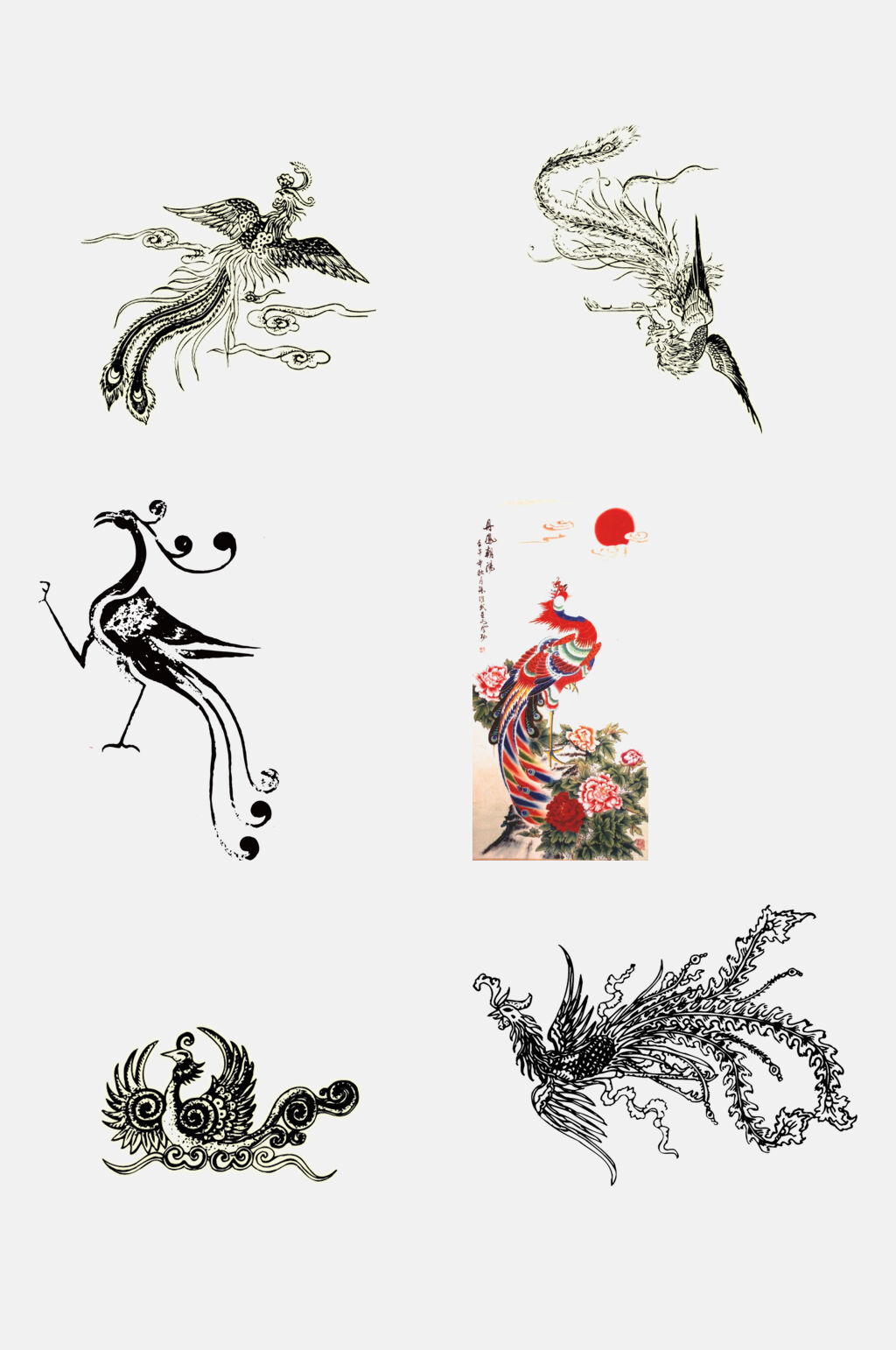 精美大气凤凰免抠素材素材