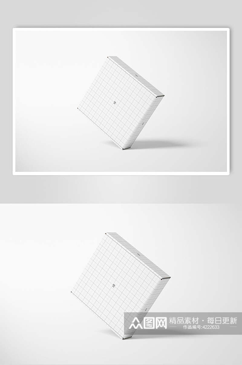 文创纸盒设计展示贴图样机素材
