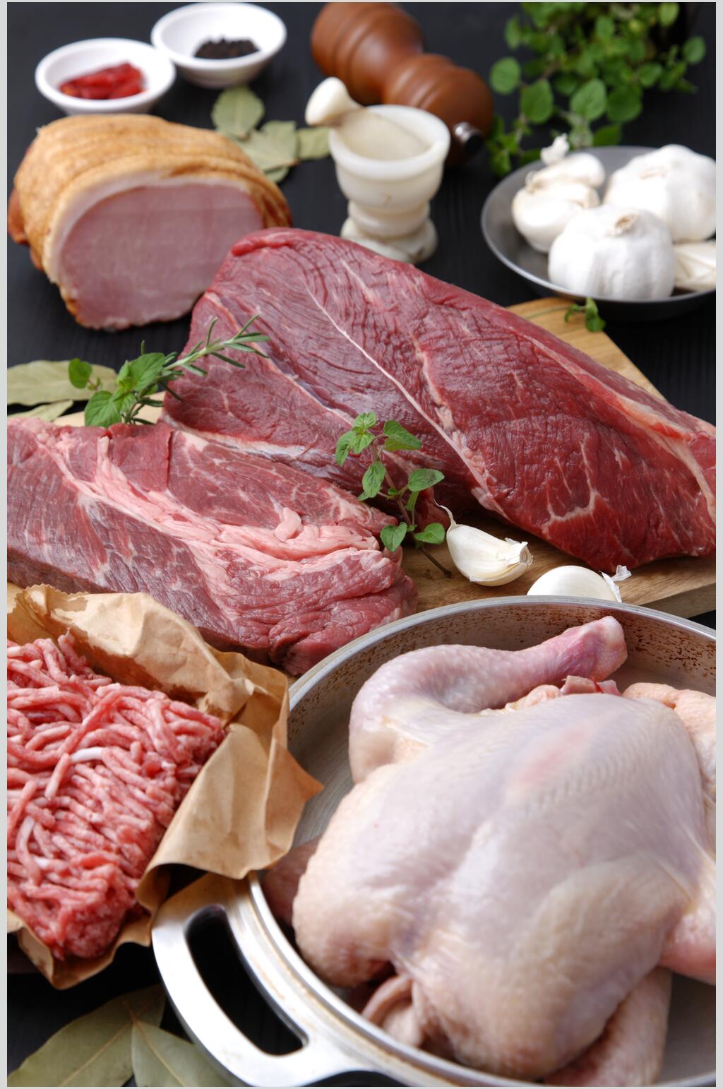 新鲜荤菜鸡肉图片素材