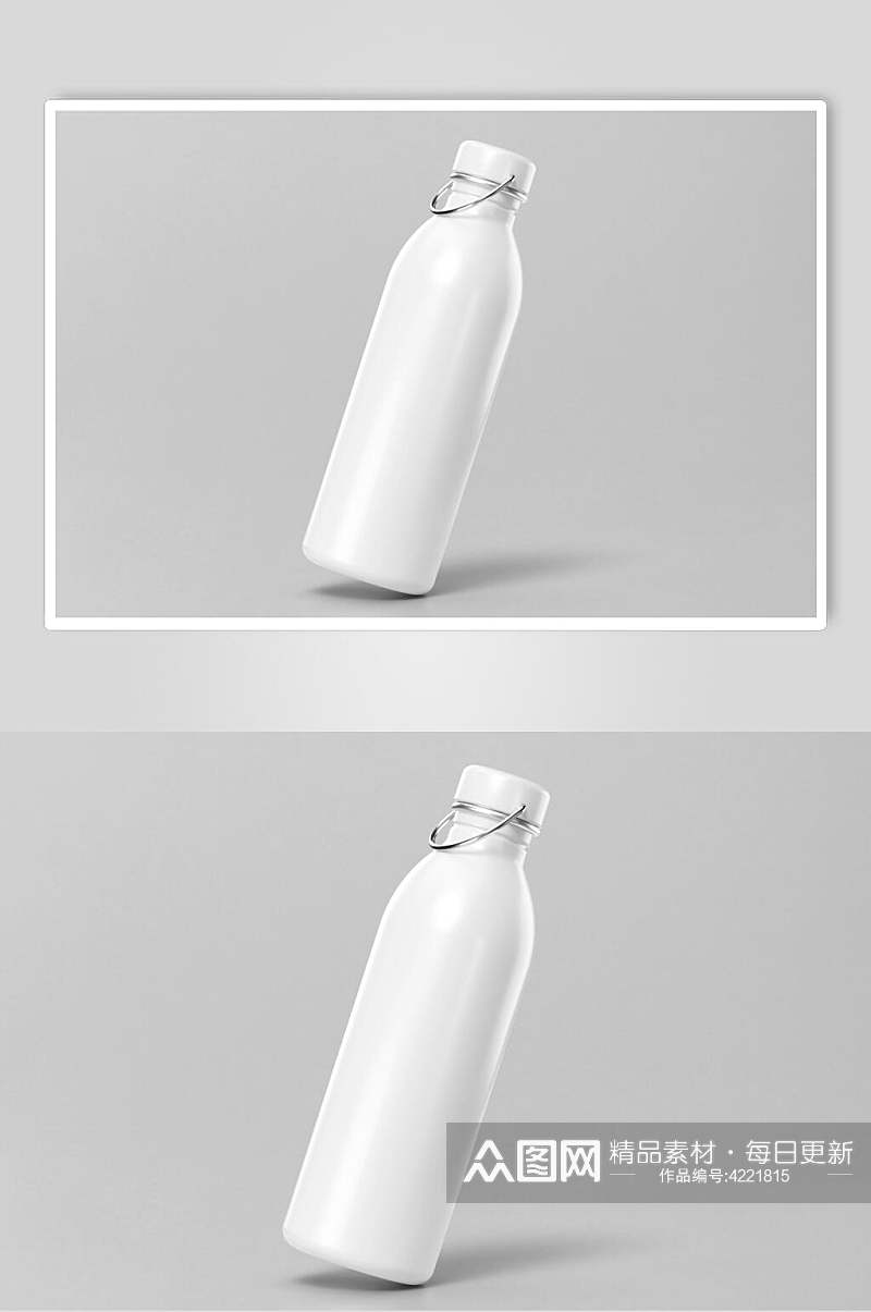 瓶子灰色创意大气运动饮料瓶子样机素材