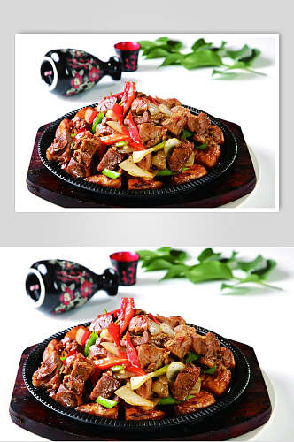 香米焖羊肉美食摄影图片叁