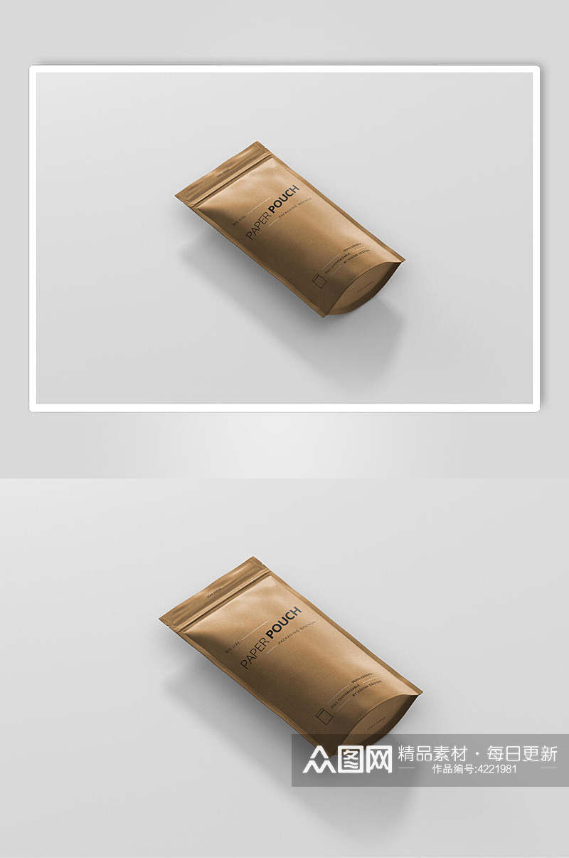 袋子创意大气膨化食品包装袋样机素材