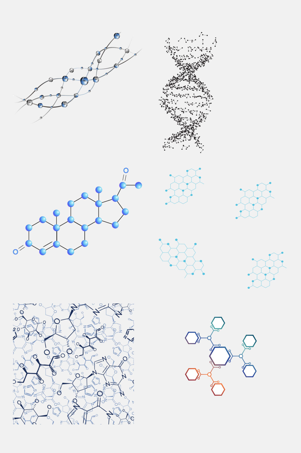 创意病毒分子免抠素材素材