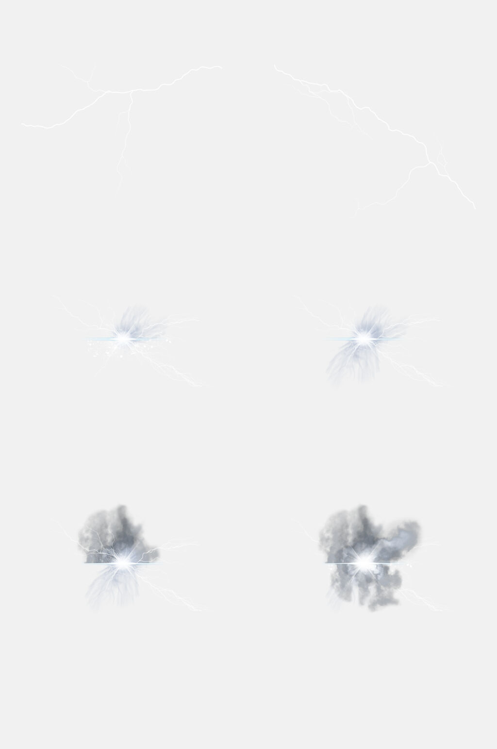 时尚闪电透明底免抠素材素材