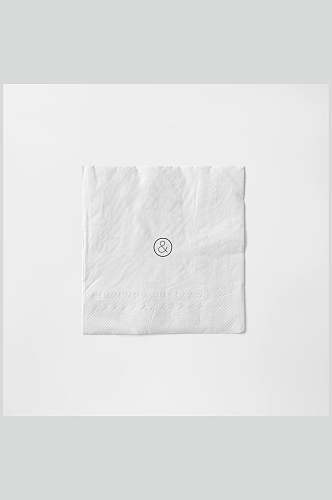 灰色简约餐巾纸餐厅纸巾卫生纸样机