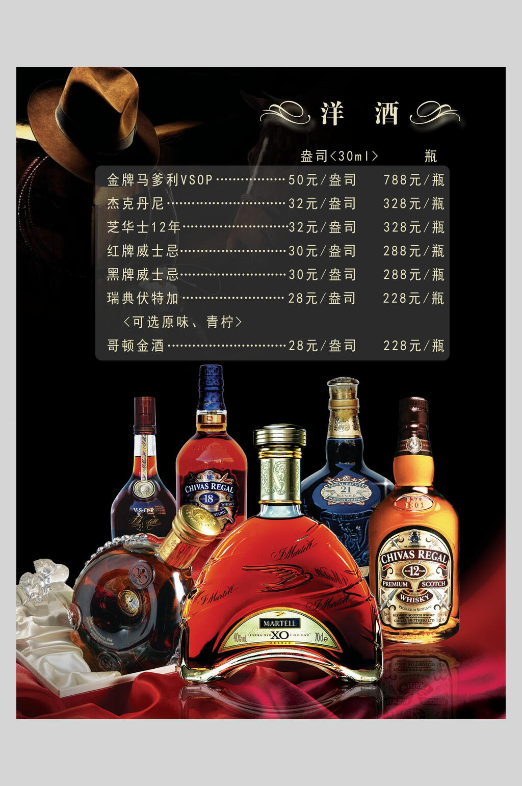 威士忌洋酒海报