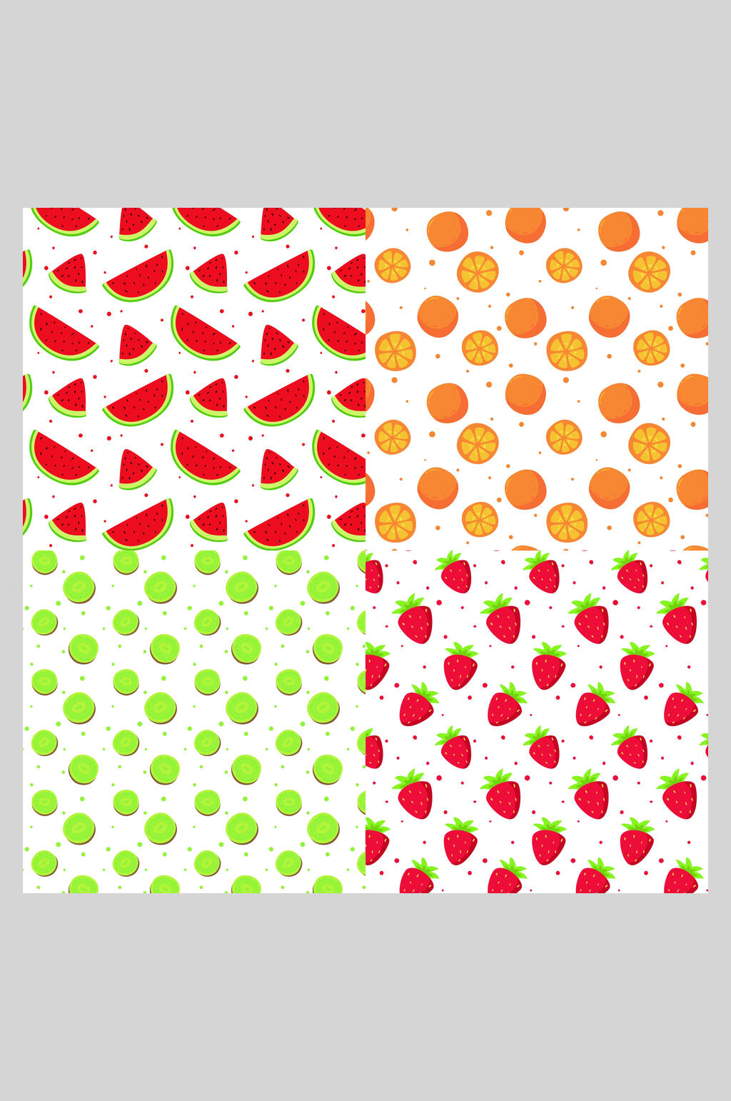 小清新唯美水果插画背景矢量素材素材