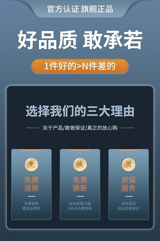 旗舰正品我敢承诺售后买家须知页面