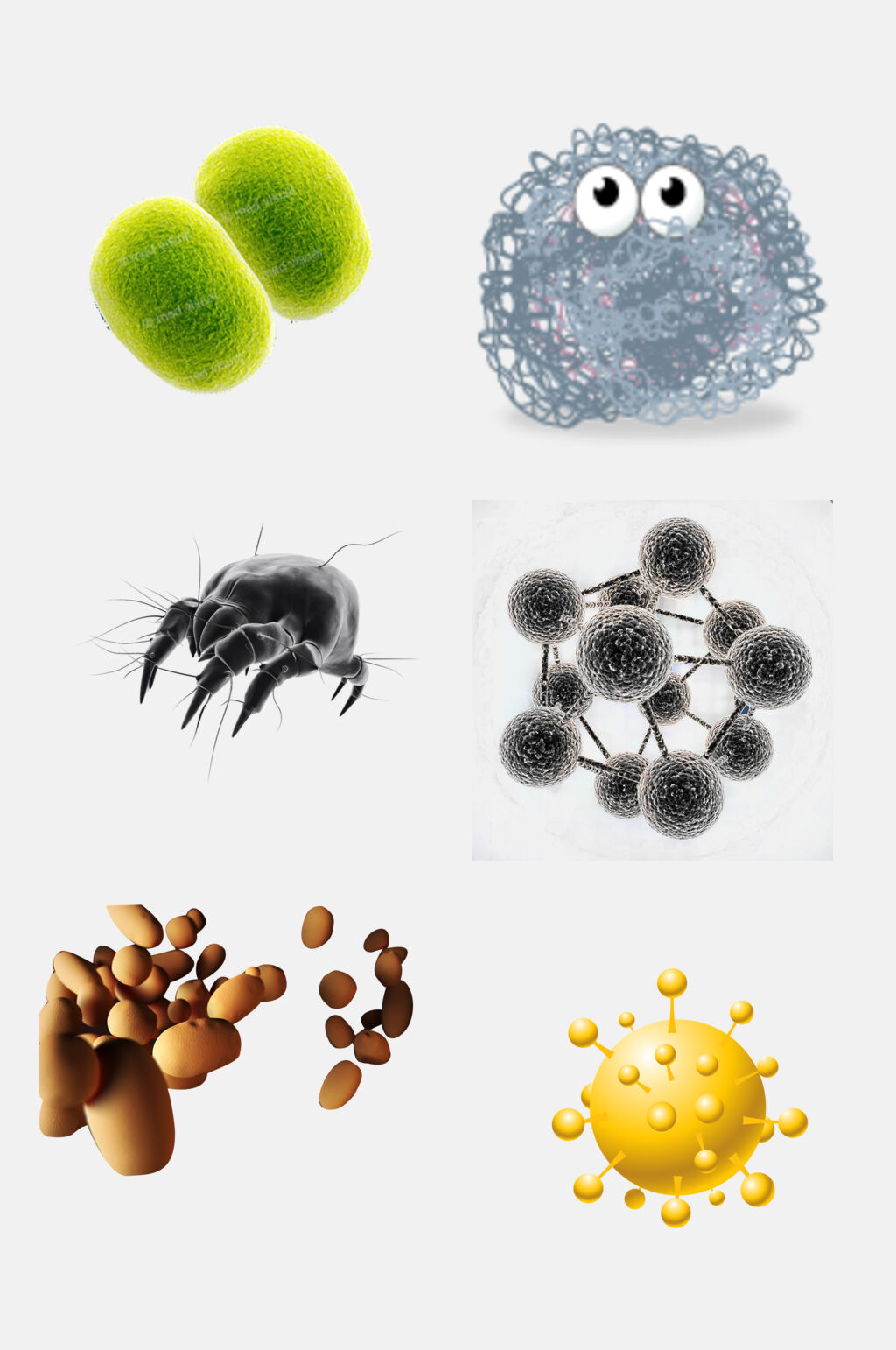 炫彩病毒分子免抠素材素材