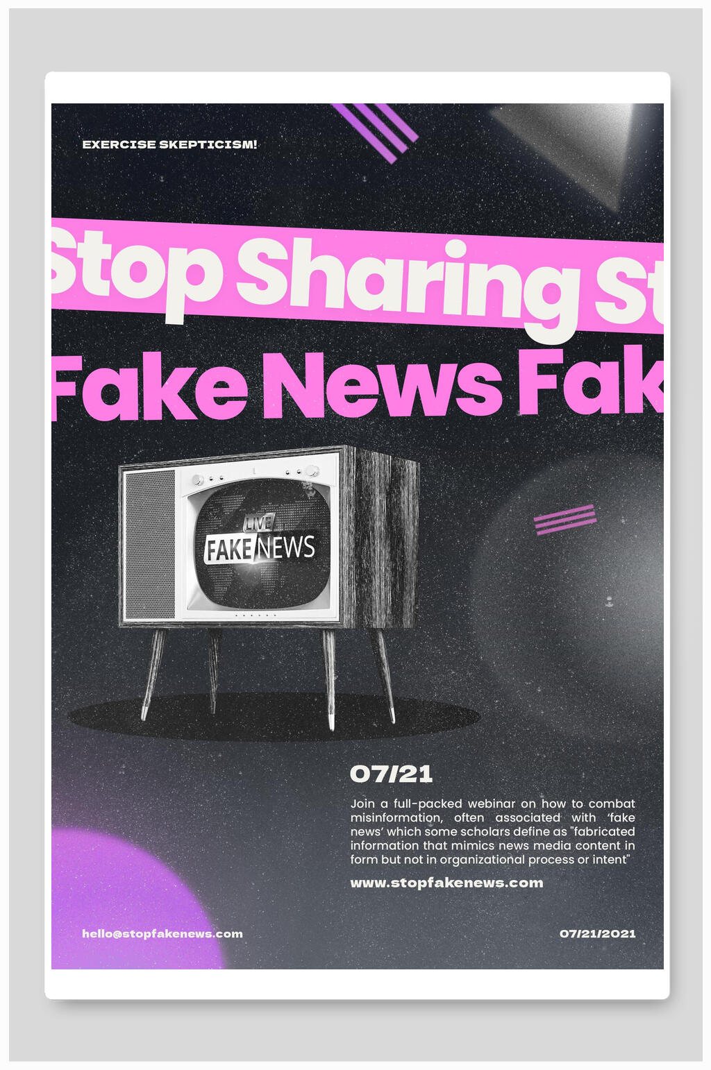 欧美风复古时尚概念海报素材