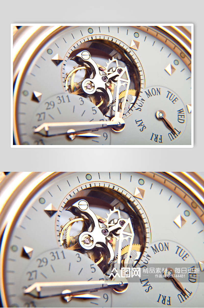 时钟齿轮轴承机械零件图片叁素材