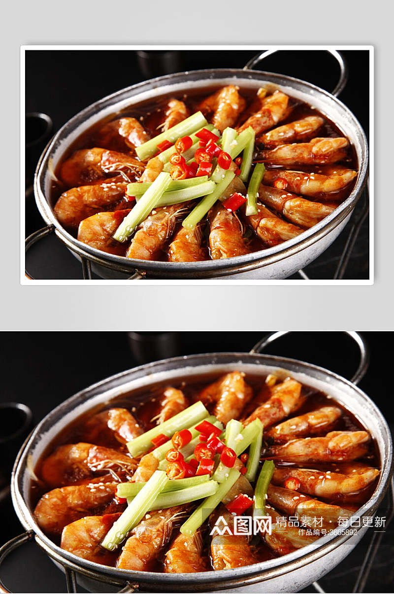 香辣盆盆虾美食摄影图片素材