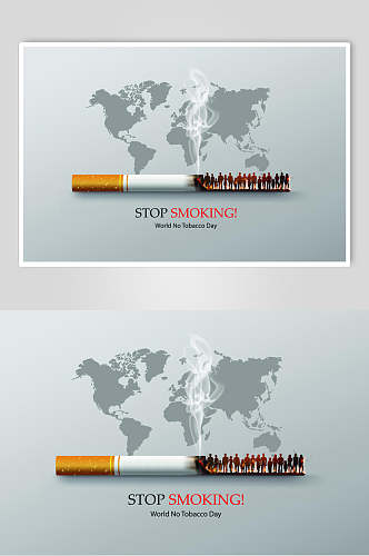 英文戒烟公益海报