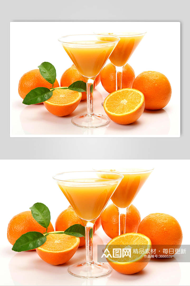 清新招牌橙汁鲜榨水果汁摄影图片叁素材