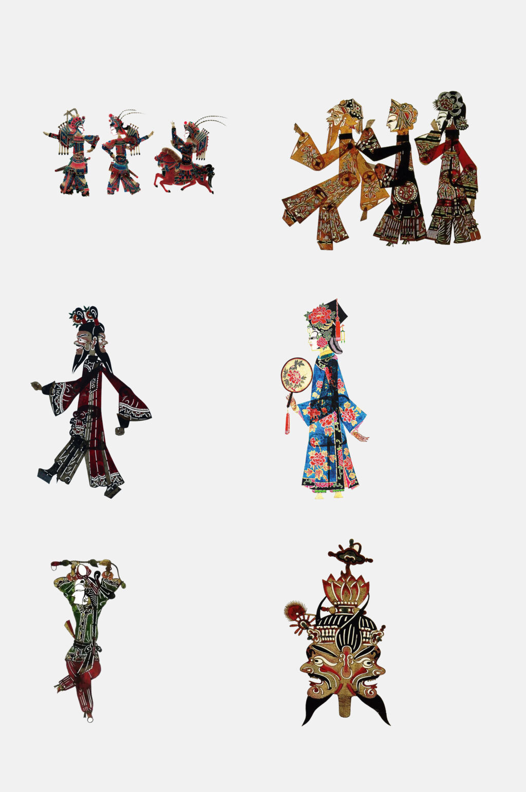 复古皮影戏服饰人物免抠素材素材