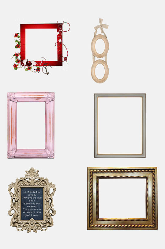 精美欧式复古边框免抠设计素材
