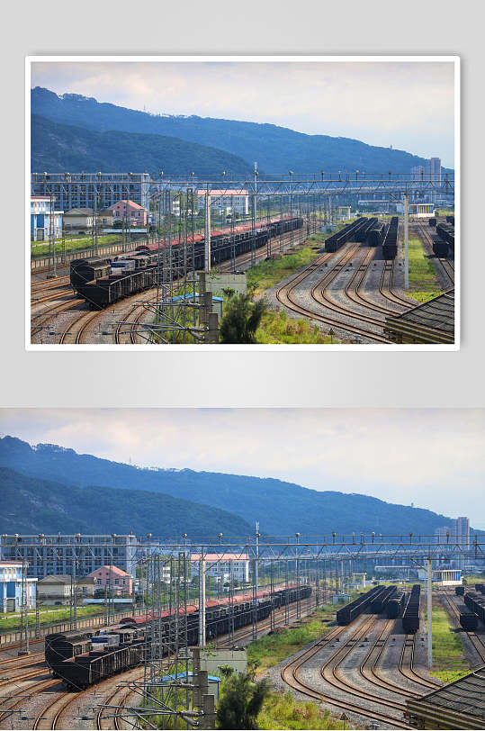 福州东站铁路高清图片