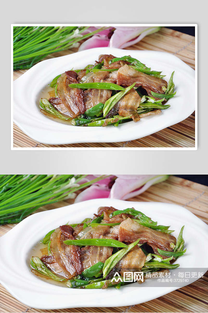 猪小炒肉家常菜品图片素材