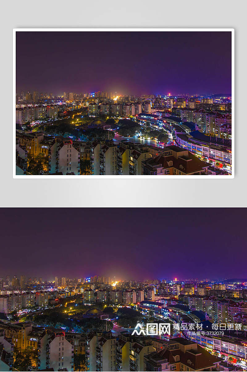 福州榕城广场夜景高清图片素材