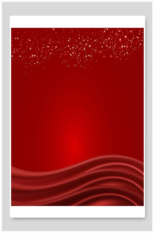 红丝带红色新年背景