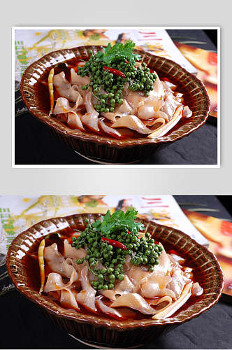 红汤鹅肠家常菜品图片