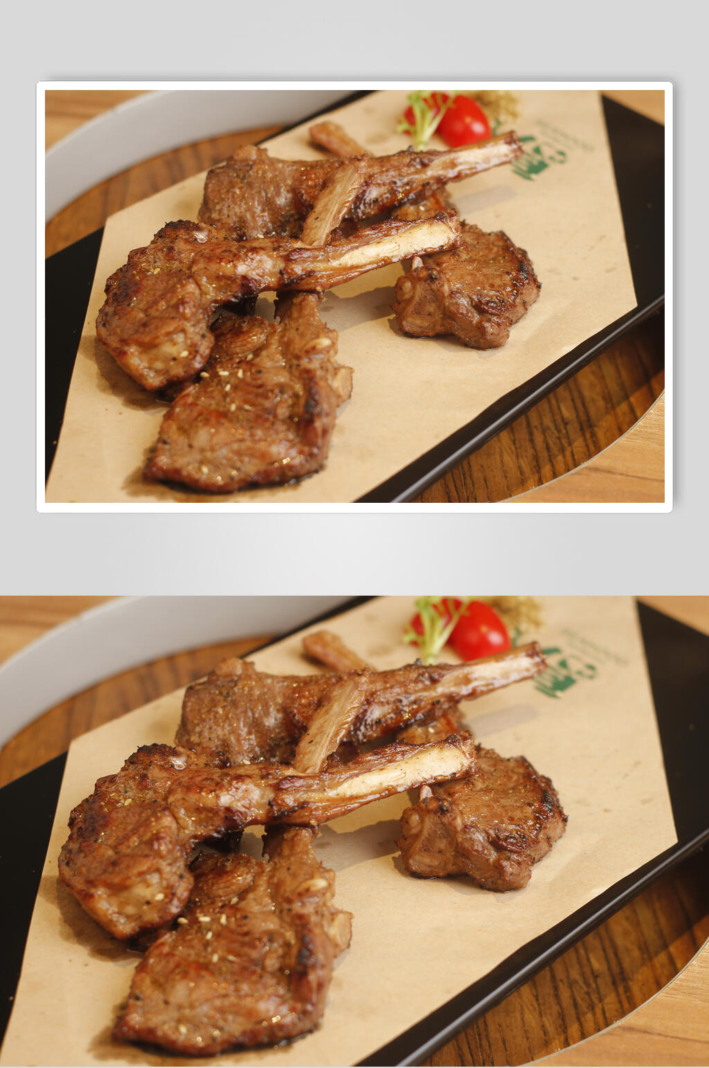 飘香香烤羊排烧烤美食图片素材