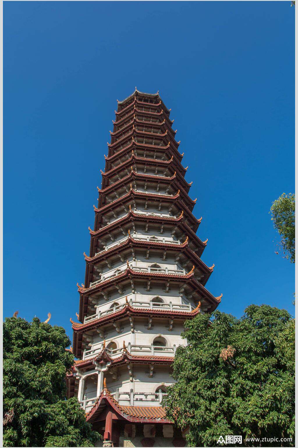 福州西禅寺报恩塔高清图片素材