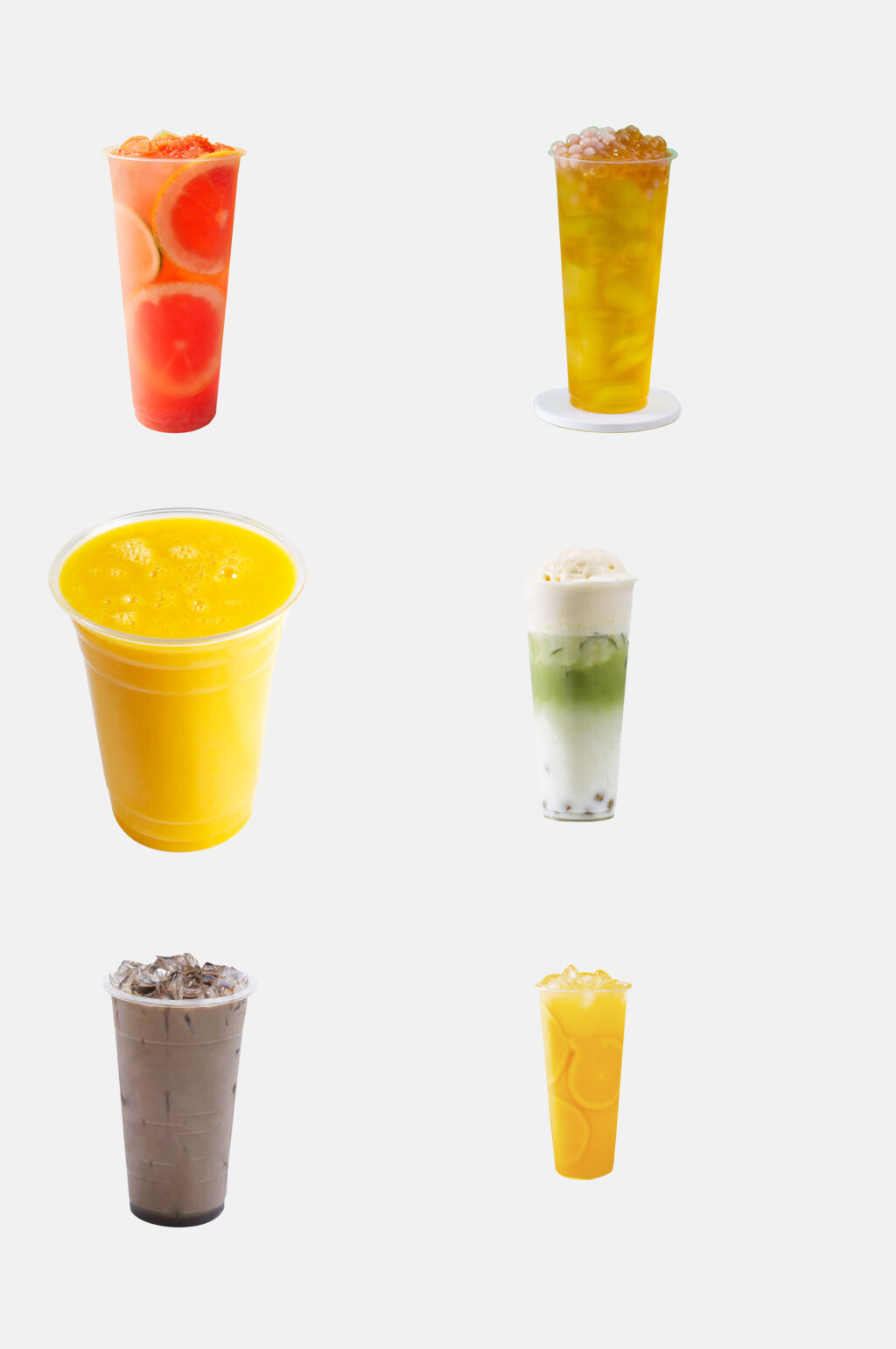 清新新鲜水果奶茶饮品免抠素材素材