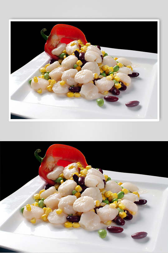 粗粮虾仁家常菜品图片