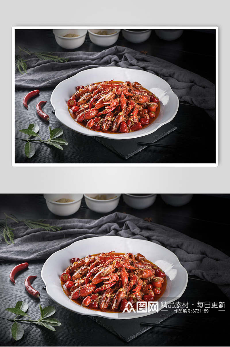 香辣小龙虾美食图片素材