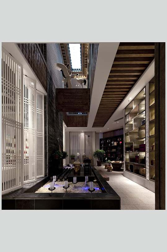 茶馆门头效果图图片-茶馆门头效果图设计素材-茶馆门头效果图模板下载