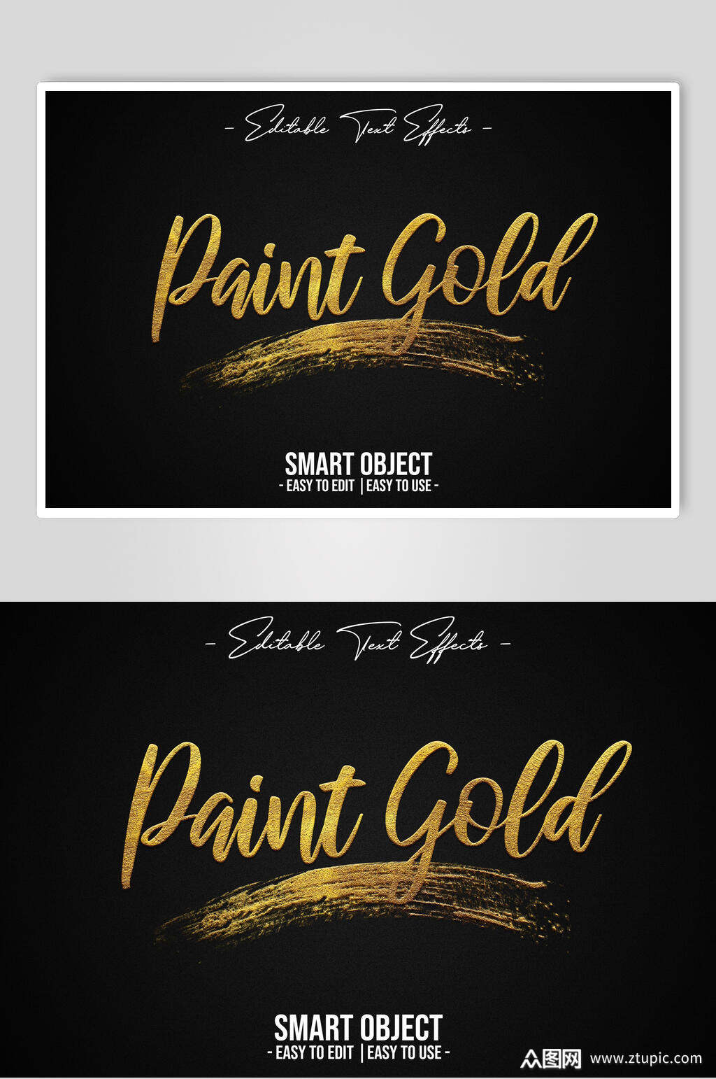 金色英文立体艺术字素材