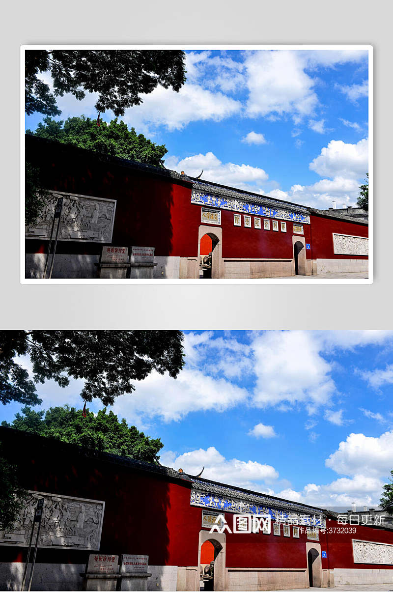 福州林则徐记念馆外墙高清图片素材