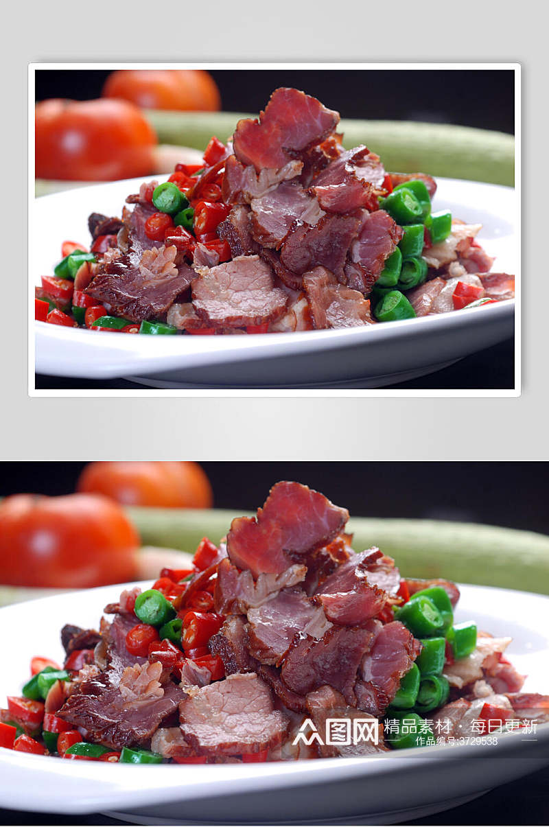 热小炒野猪肉家常菜品图片素材