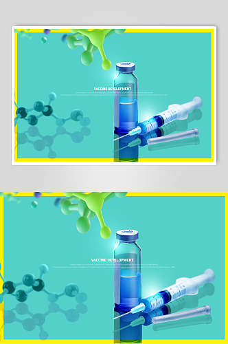 医疗化学分子海报