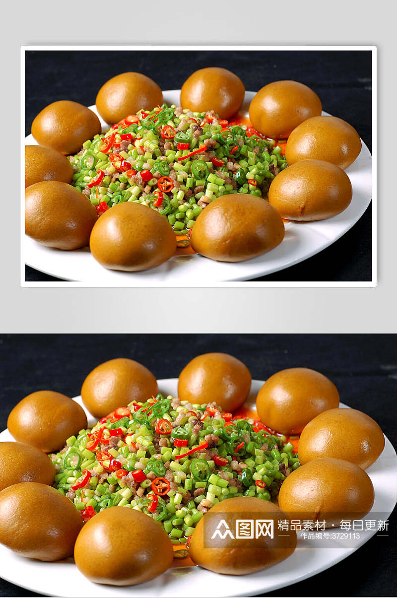 热菜杂粮碎米鸭家常菜品图片素材