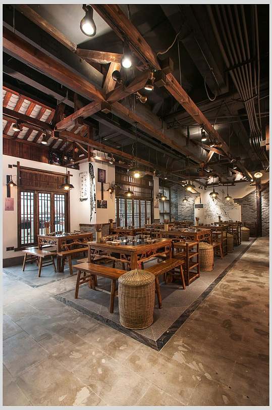 火锅店装修效果图片