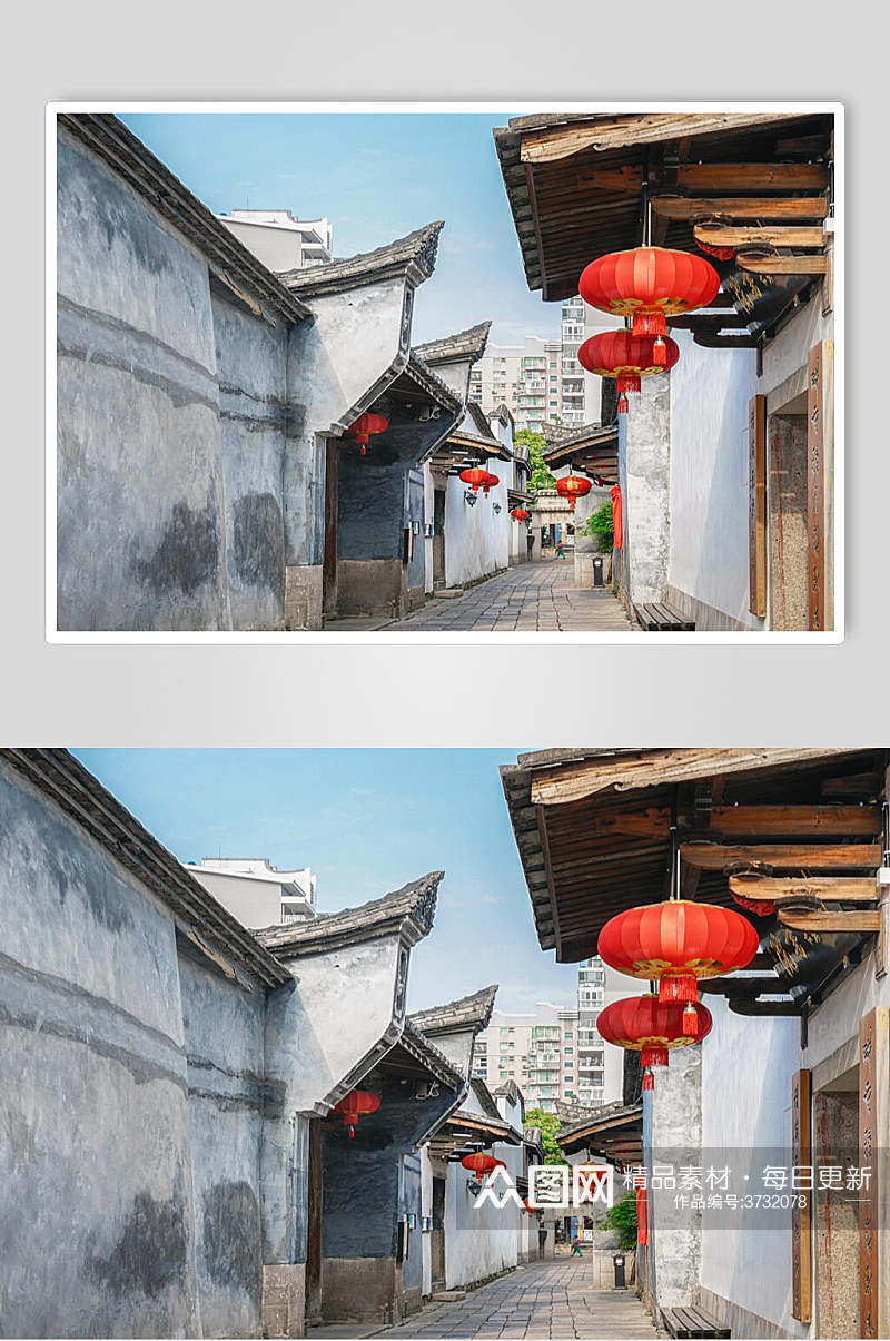 中国风福州三坊七巷街景高清图片素材