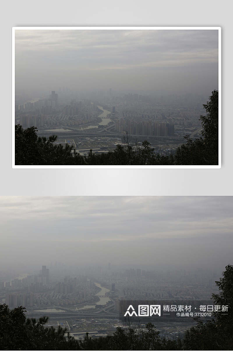 云雾下的福州高清图片素材