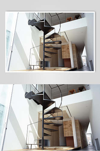 旋转楼梯日式家装图片